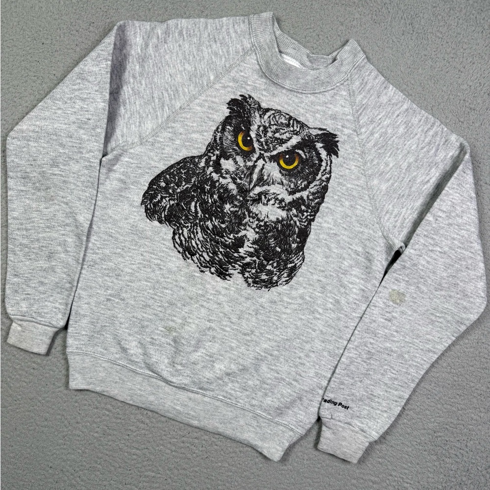 Kids vintage 90s owl animal nature Sweatshirt